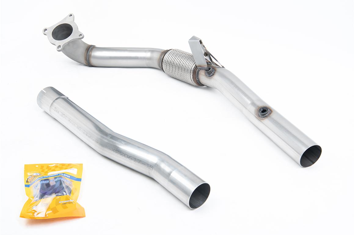 Stainless Steel Cast Large Bore Downpipe with Catalyst Delete (For Milltek 3" Cat-Back) (Seat/VW) Stainless Steel Cast Large Bore Downpipe with Catalyst Delete (For Milltek 3" Cat-Back) (Seat/VW)