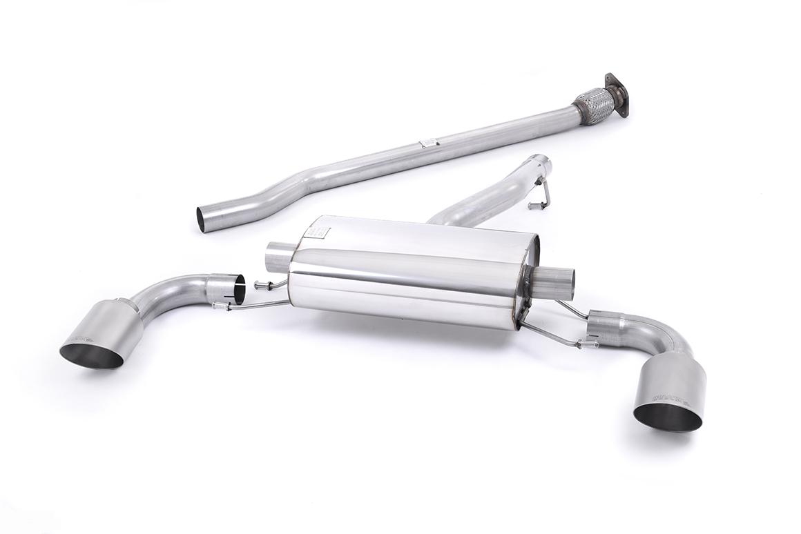 Toyota GR86 - Non-Resonated (Louder) Cat Back with Brushed Titanium Tips
