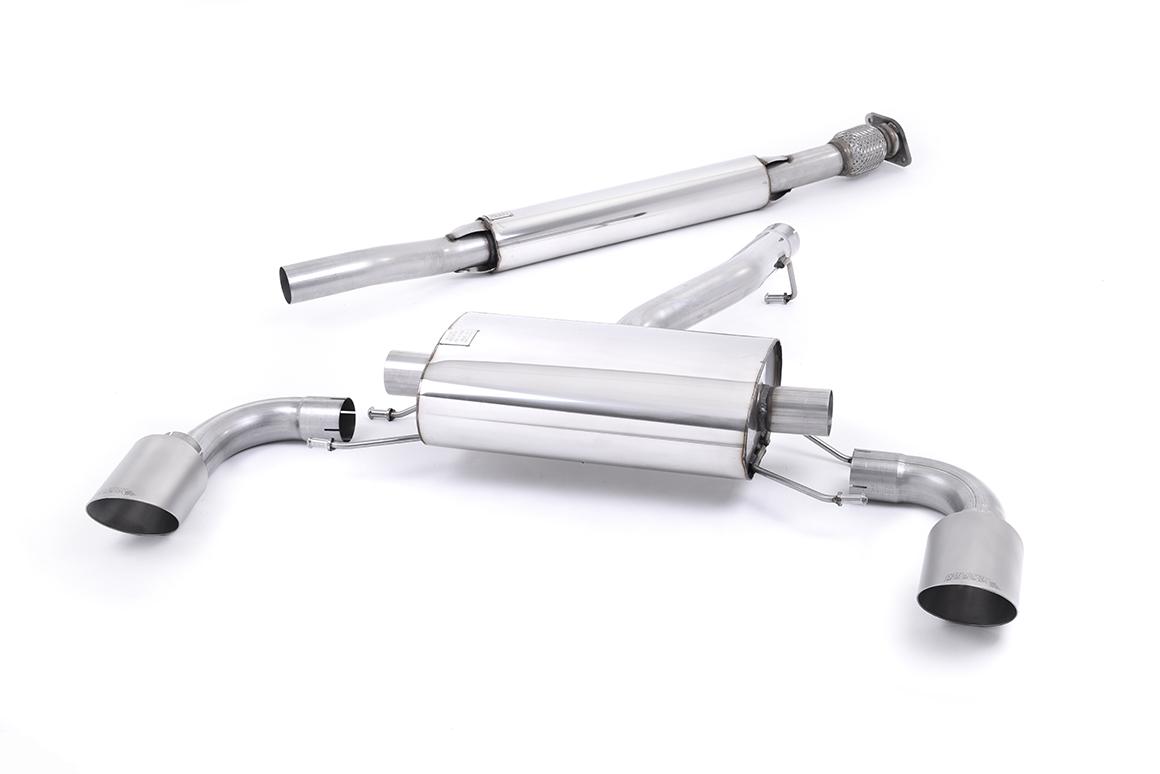 Toyota GR86 - Resonated (Quieter) Cat Back with Brushed Titanium Tips