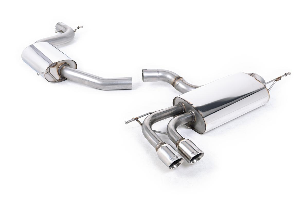 VW Scirocco GT 2.0 TSI 200ps - Resonated (Quieter) Cat-Back Exhaust System with Twin GT80 Trims VW Scirocco GT 2.0 TSI 200ps - Resonated (Quieter) Cat-Back Exhaust System with Twin GT80 Trims