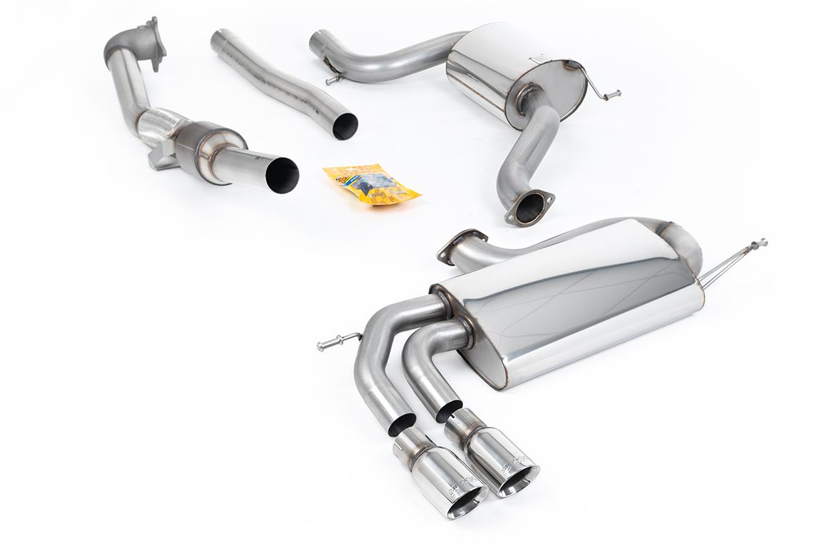 VW Golf Mk5 GTi 2.0T - Resonated (Quieter) Turbo-Back Exhaust System with Hi-Flow Sports Catalyst & Polished Tips VW Golf Mk5 GTi 2.0T - Resonated (Quieter) Turbo-Back Exhaust System with Hi-Flow Sports Catalyst & Polished Tips