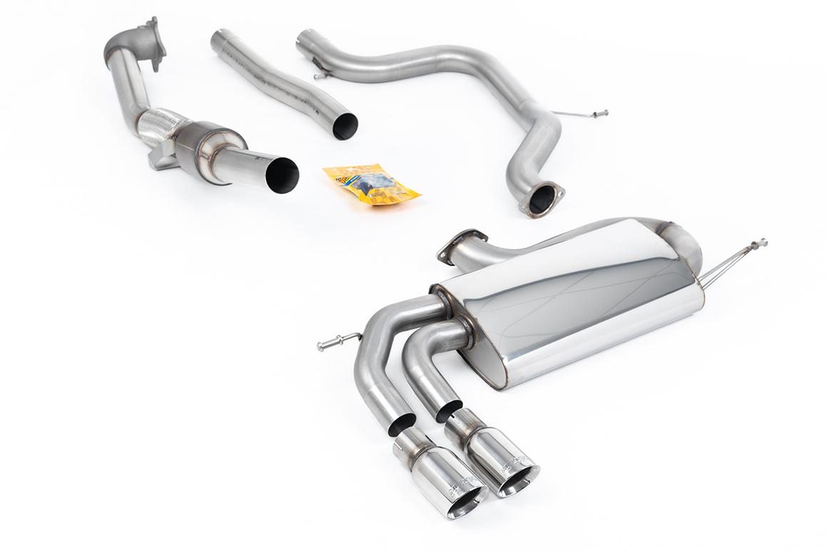 VW Golf Mk5 GTi 2.0T - Non-Resonated (Louder) Turbo-Back Exhaust System with Hi-Flow Sports Catalyst & Polished Tips VW Golf Mk5 GTi 2.0T - Non-Resonated (Louder) Turbo-Back Exhaust System with Hi-Flow Sports Catalyst & Polished Tips