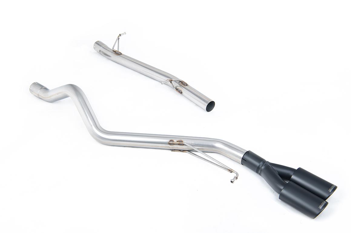 VW T5/T6 SWB - Non-Resonated (Louder) DPF-Back Exhaust System with Twin Black oval Outlets VW T5/T6 SWB - Non-Resonated (Louder) DPF-Back Exhaust System with Twin Black oval Outlets