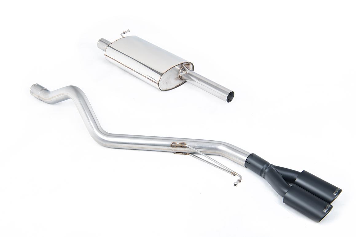 VW T5/T6 SWB - Resonated (Quieter) DPF-Back Exhaust System with Twin Black Oval Outlets VW T5/T6 SWB - Resonated (Quieter) DPF-Back Exhaust System with Twin Black Oval Outlets