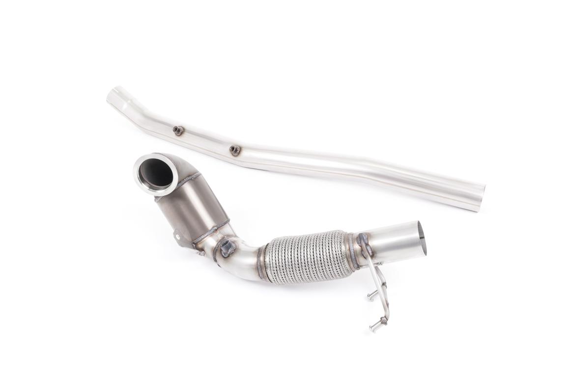 Large Bore Downpipe with Race Hi-Flow Sports Catalyst - For Milltek Cat-Back (Audi/Seat/VW) Large Bore Downpipe with Race Hi-Flow Sports Catalyst - For Milltek Cat-Back (Audi/Seat/VW)