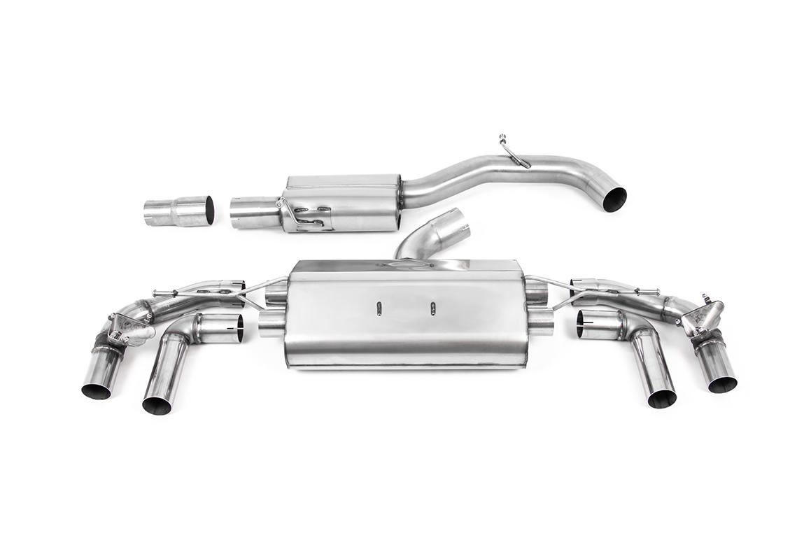VW Golf R MK8/MK8.5 - 80MM Resonated OPF Back Exhaust System
