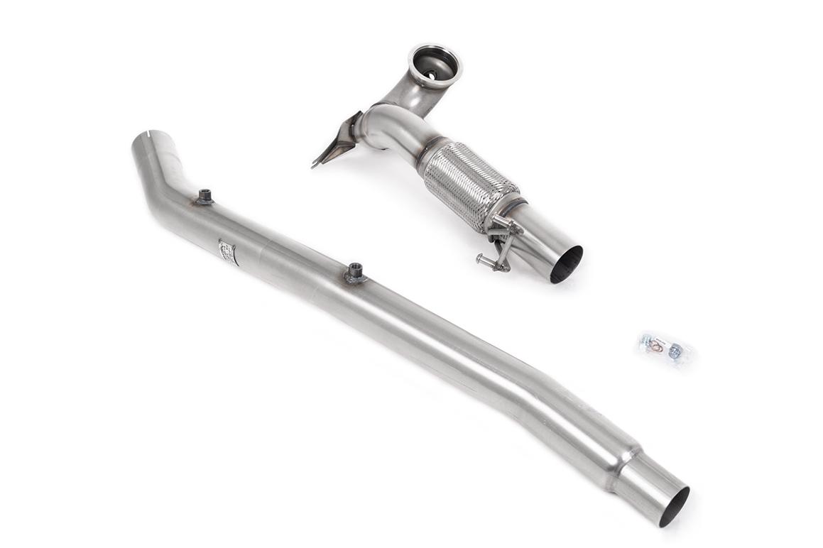 Large-bore Downpipe and De-cat - Fits to OE System (Golf Mk8 R/Audi S3 8Y) Large-bore Downpipe and De-cat - Fits to OE System (Golf Mk8 R/Audi S3 8Y)