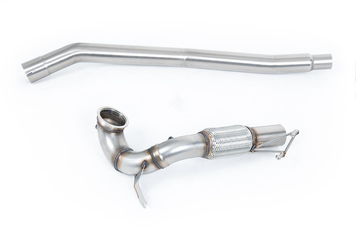 Large Bore Downpipe and De-Cat (VW Golf R Mk7.5) (For OE Cat-Back)