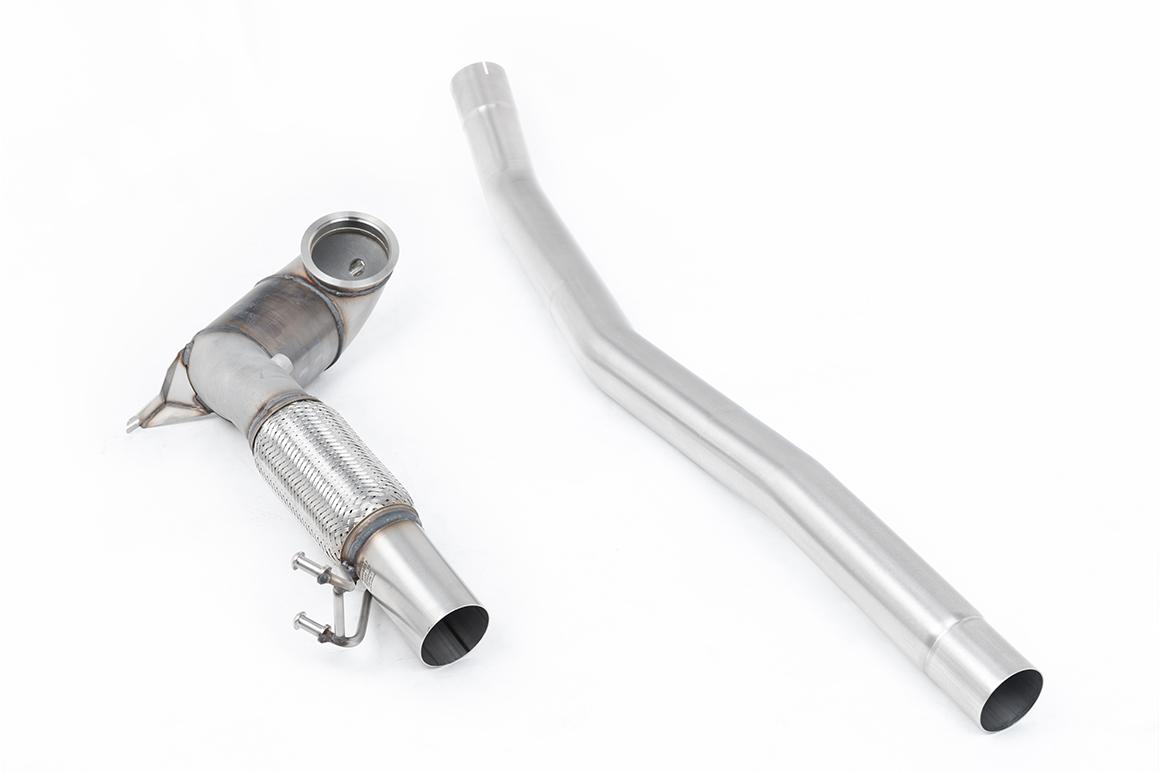 VW Arteon 2.0 TSI (USA Non Valved/Downturn Tips) - Large Bore Downpipe and Hi-Flow Race Cat (For Milltek Cat-Back)