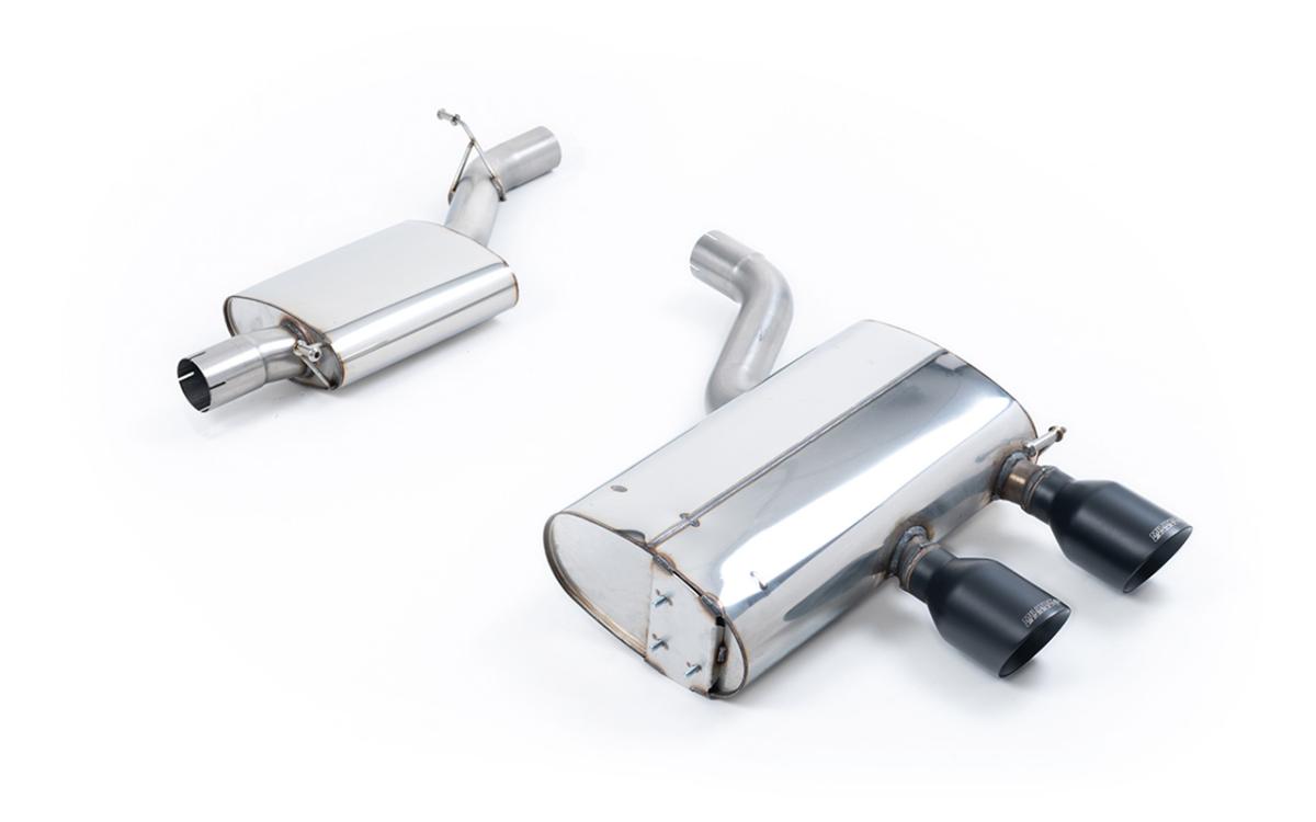 VW Golf MK5 R32 3.2 V6 - Resonated (Quieter) Cat-Back Exhaust System with Cerakote Black Trims VW Golf MK5 R32 3.2 V6 - Resonated (Quieter) Cat-Back Exhaust System with Cerakote Black Trims
