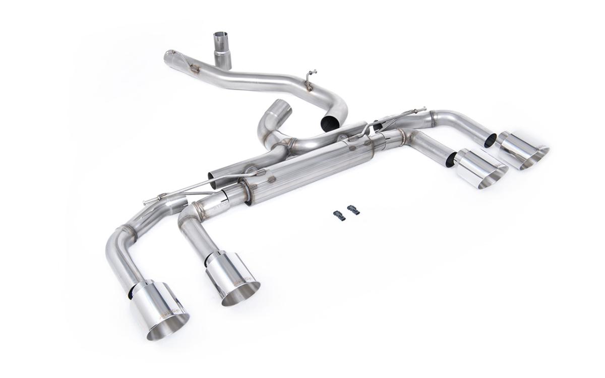 VW Golf R MK8/MK8.5 - 80mm Systems Non Valved with Polished Tips (Race System - Loudest) VW Golf R MK8/MK8.5 - 80mm Systems Non Valved with Polished Tips (Race System - Loudest)