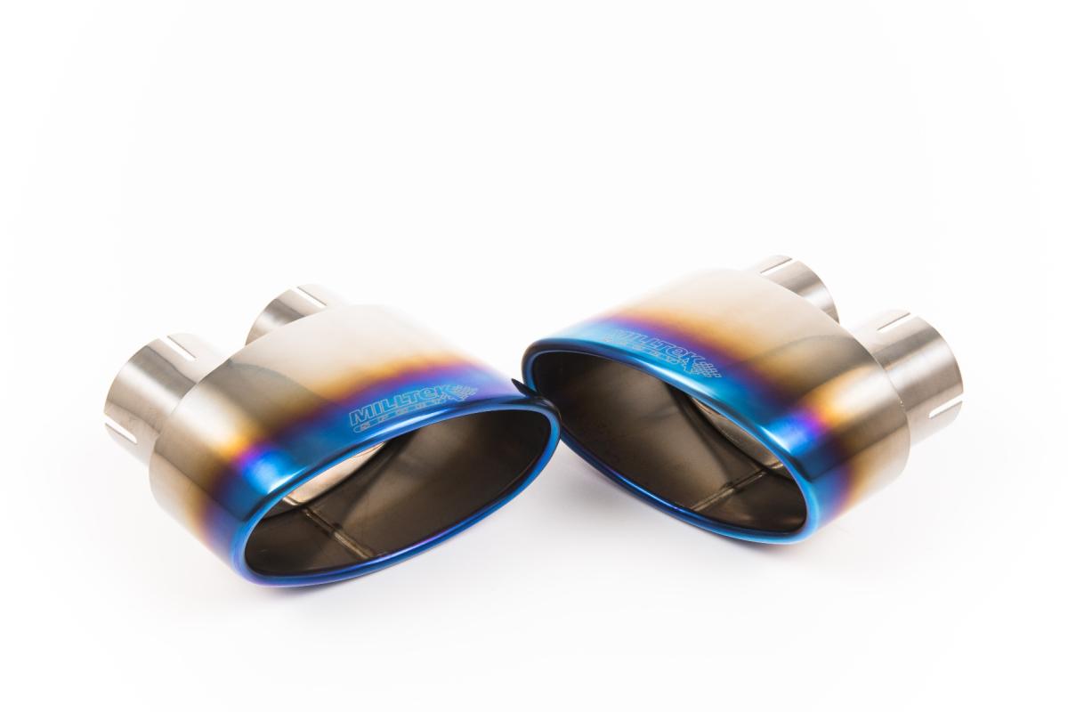Burnt Titanium Jet (Oval) 170 x 107 Exhaust Tip - MSTIP257