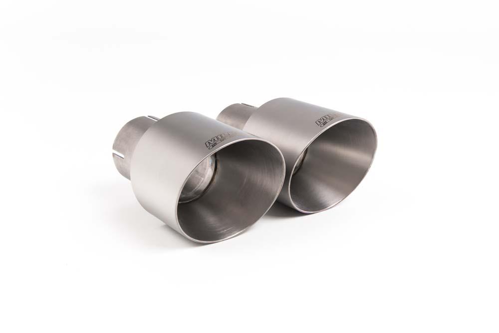 Brushed Titanium GT (round) 100 Exhaust Tip - MSTIP123