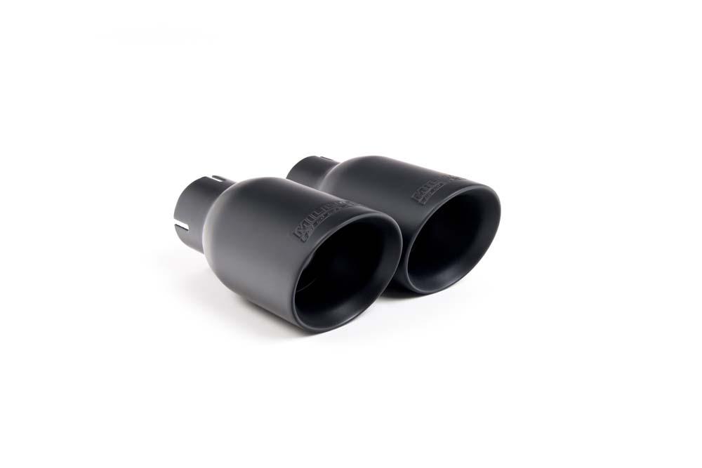 Cerakote Black GT (round) 80 Exhaust Tip, Twin Pipe - MSVW407