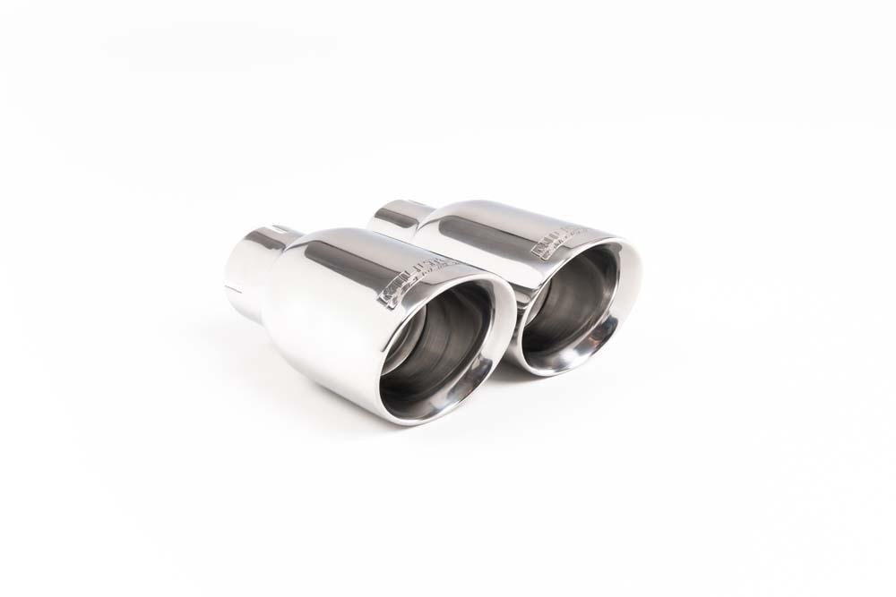 Polished GT (round) 80 Exhaust Tip, long - MSTIP140