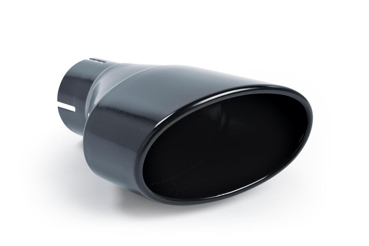 Cerakote Black Black 170 x 107 Exhaust Tip, RH - MSTIP249