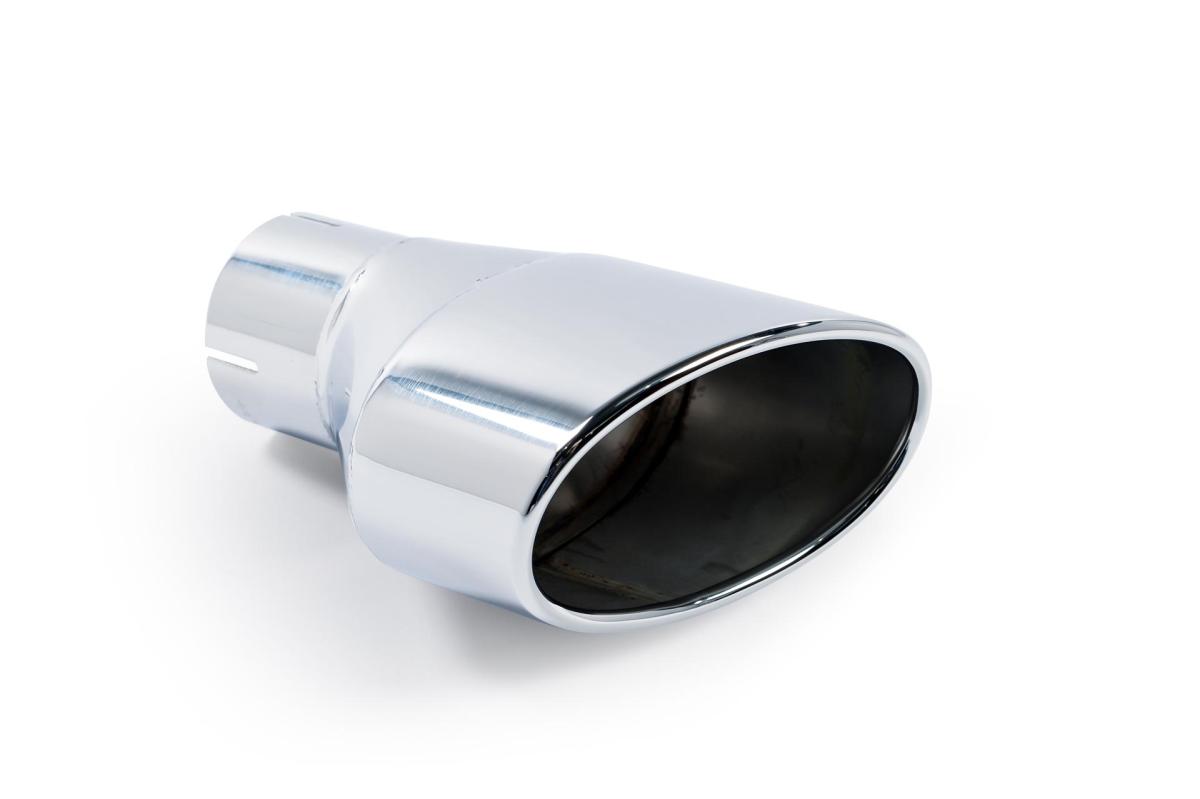 Polished Jet (oval) 170 x 107 Exhaust Tip, RH - MSTIP241