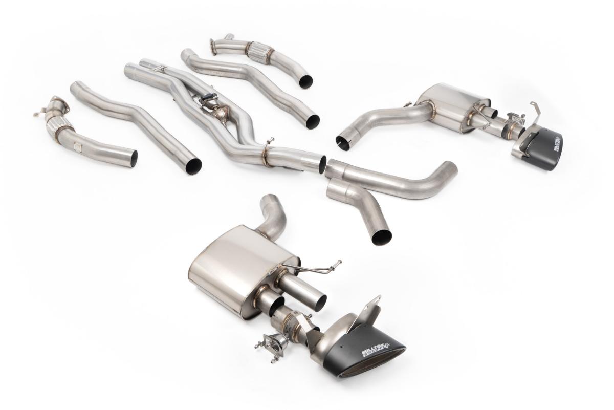 Audi RS6/RS7 C8 - Non-Resonated Signature Series Titanium Axle back with Carbon Fibre Ovals Audi RS6/RS7 C8 - Non-Resonated Signature Series Titanium Axle back with Carbon Fibre Ovals