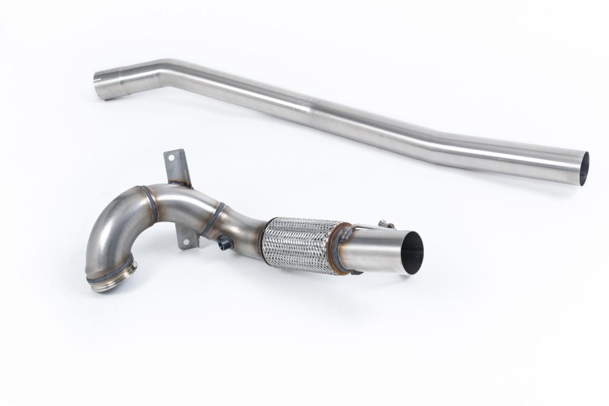 Large-bore Downpipe and De-cat (VW Golf R Mk7) (For Milltek Cat-Back) Large-bore Downpipe and De-cat (VW Golf R Mk7) (For Milltek Cat-Back)