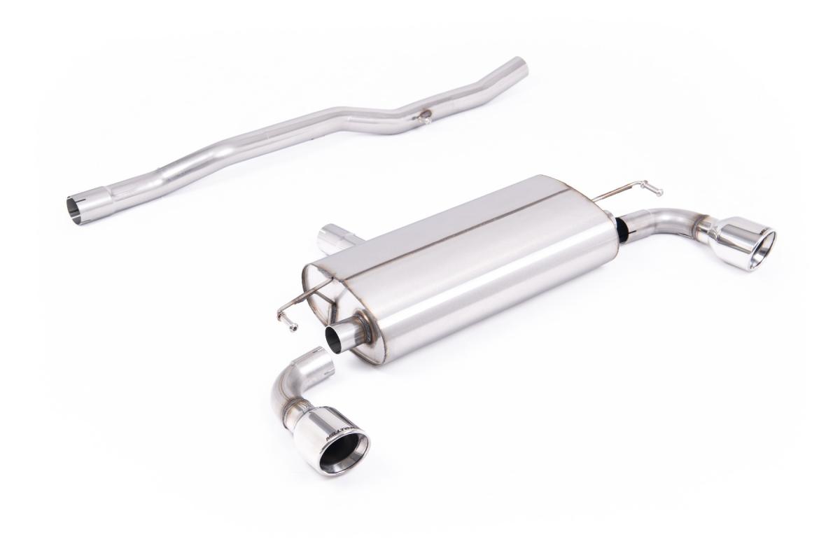 VW Golf MK4 R32 - V2 Non-Resonated (Loudest) Cat-Back Exhaust System with Inward Rolled Tips VW Golf MK4 R32 - V2 Non-Resonated (Loudest) Cat-Back Exhaust System with Inward Rolled Tips