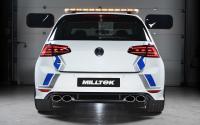 VW Golf R MK7 - 80mm Race Cat-back with Polished Ovals (Non-Resonated - Loudest)