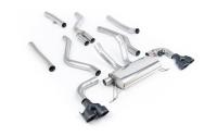 BMW G20 M340i & G22 M440i - Cat-Back Quad with GT-100 Black Trims