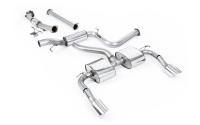 Ford Focus MK2 RS - Resonated Turbo-Back Exhaust System with Catalyst Delete