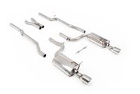 Audi S4 B6 - Non-Resonated (Louder) Cat-Back Exhaust System with GT100 Trims