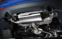 Non-Resonated (Louder) Race Cat-Back Exhaust System with Cerakote Black Tips
