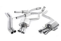 Audi S8 D4 Quattro - Resonated (Quieter) Cat-Back Exhaust System with  Polished Trims