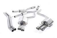 Audi S8 D4 Quattro - Resonated (Quieter) Cat-Back Exhaust System with Titanium Trims