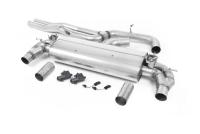 Audi RS3 8V - Non-Resonated (Louder) Cat-Back Exhaust System with Polished Oval Trims