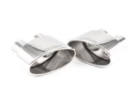 Audi RS4 B9 Avant - Resonated Cat-Back Exhaust System with Polished Oval Trims