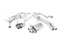 Audi RS4 B9 Avant - Resonated Cat-Back Exhaust System with Titanium Oval Trims