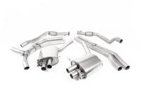 Audi RS4 B9 Avant - Road+ Cat-Back Exhaust System with Polished Oval Trims
