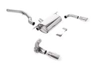 Non-Resonated (Louder) GPF/OPF-Back Exhaust System with Polished GT-90 Trims