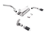 Non-Resonated (Louder) GPF/OPF-Back Exhaust System with Carbon Jet-90 Trims