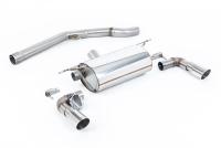 BMW F20/21 M140i - Non-Resonated (Louder) GPF/OPF-Back Exhaust System with Polished GT-90 Trims