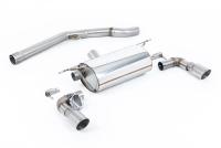 BMW F20/21 M140i - Non-Resonated (Louder) GPF/OPF-Back Exhaust System with Titanium GT-90 Trims
