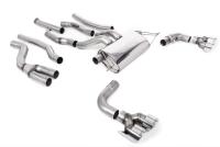 Cat-back Exhaust System with Quad GT-100 Polished Trims