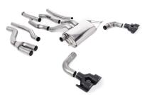 Cat-back Exhaust System with Quad GT-100 Cerakote Black Trims