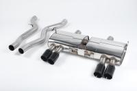 BMW E90/E92 M3 - Cat-Back Exhaust System with Quad Ceramic Black Trims