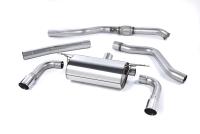 Resonated (Quieter) Cat-Back Exhaust System with Polished Tips