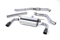 Resonated (Quieter) Cat-Back Exhaust System with Cerakote Black Tips
