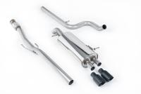 Citroen DS3 1.6 - Non-Resonated (louder) Cat-Back Exhaust System With Cerakote Black Trims