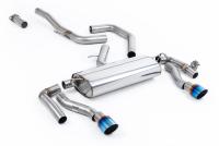 Hyundai/Kia Proceed GT - OPF/GPF Back System with GT-100 Burnt/Blue Titanium Trims