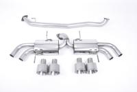 Nissan GT-R R35 - Secondary Cat-Back Exhaust System with Quad Brushed Titanium Trims