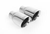 VW Golf R Mk6 - Non-Resonated (Louder) Cat-Back Exhaust System with Polished Trims