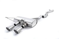 VW Golf R Mk6 - Non-Resonated (Louder) Cat-Back Exhaust System with Titanium Trims