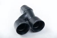 Resonated (Quieter) Cat-Back Exhaust System with Twin Cerakote Black Tips